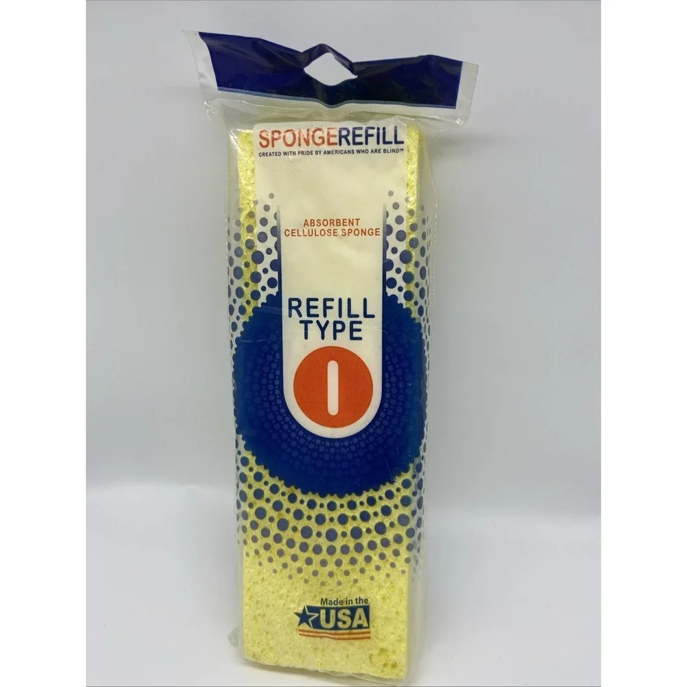 Skilcraft Butterfly Mop Refill Type O Absorbent Cellulose Sponge Yellow USA Made